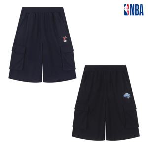 NBA N252TP056P 공용 오버핏 스트릿 팀 어센틱 메쉬 카고 팬츠 STG
