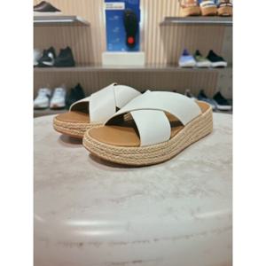 [FITFLOP][F-모드] FFSO5E240WT 25S S 에스파듀 레더 화이트 여성 플랫폼 슬라이드