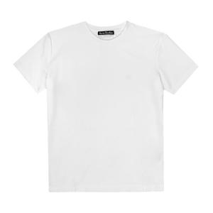 아크네스튜디오 CL0309 OPTIC WHITE (183) 페이스 로고 패치 공용 반팔티