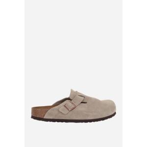 BIRKENSTOCK Boston BS suede flat mules  Narrow Fit 560773TAUPE