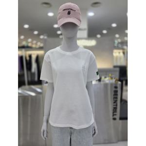 [빈트릴]여성 그린 해시태그 화이트티셔츠 BA252TS502-OF