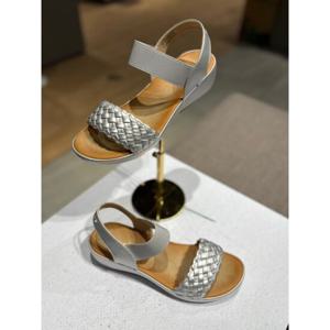 베어파우 HILTON III 여성 샌들 경량 웨지 실버 K2783016RB-W