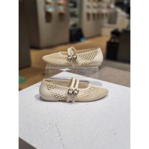 베어파우 AVA 여성 메리제인 젤리 슈즈 경량 플랫 슈즈 아이보리 K3018030RB-W