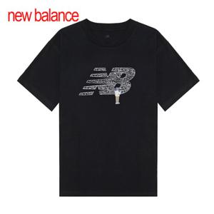 뉴발란스 클래식 초크보드 로고 반팔티 MT51917-BK