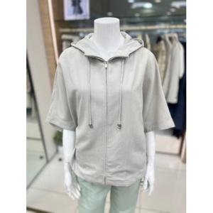 더아이잗 세이브존04 오버핏 봄가을전용 여성 후드 집업 점퍼  그레이 IP5M0JP731