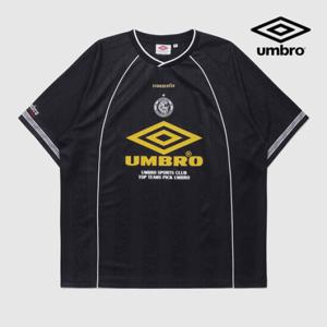 [엄브로] BLOKE OG 스트라이프 자카드 라운드 반팔 저지 UQ221CRJ51 BLK