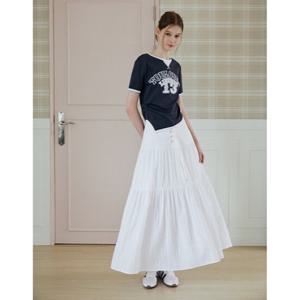 [에고이스트] ER2OSK07 [BLUE LABEL] 레이스업 보헤미안 롱 스커트