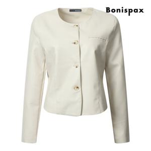 보니스팍스  라운드 페이크 레더 자켓 (XP4JK006M0)
