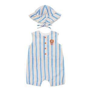 [블루독베이비] 25SS여름신상 (BL)STRIPE 민소매 우주복 (4531360108)