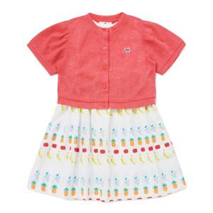 [블루독베이비] 25SS CR)과일 볼레로 세트 드레스 (4531440004)
