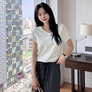 [모리스커밍홈] 에브리데이 브이넥 반팔 티셔츠_M2505TS604B