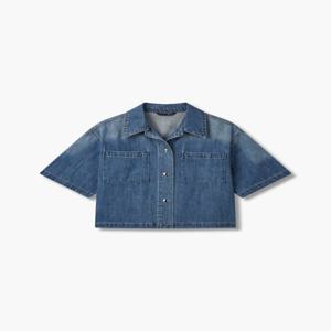 [지컷]스냅 버튼 투 포켓 데님 셔츠(7255255102)