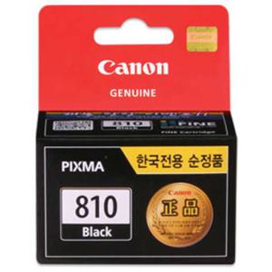 캐논 정품 잉크 PG-810 블랙 MP245 MP258 MP287 MP237 IP2770