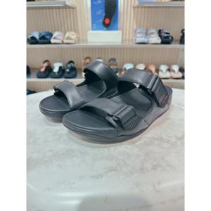 [FITFLOP][고목] FFSO5E737BK 25S S 블랙 레더 남성 슬라이드