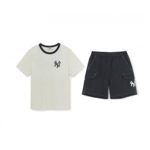 MLB키즈 스트릿 베이직 로고 티셔츠세트 (7AS1B325350CRS)