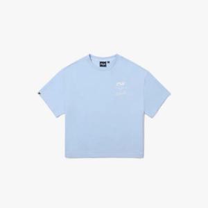휠라반팔티 KQC FK2RSG2101X-SBU 에센셜 컬러 티셔츠