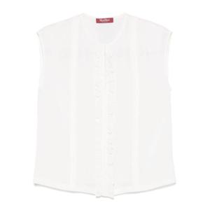 막스마라 스튜디오 긴팔 티셔츠 2516161011600 001 BIANCO WHITE