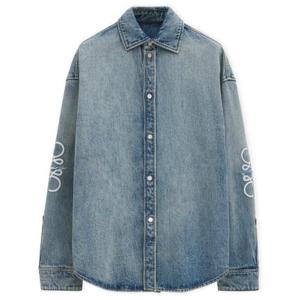 로에베 긴팔 셔츠 H526Y1DW13WD WASHED DENIM