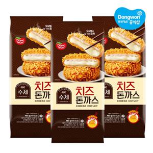 [동원xGS] 수제치즈돈까스 480g (양면) x3개
