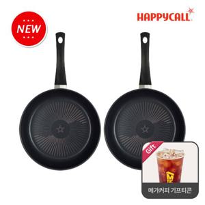 HC해피콜 NEW 컴포트 다이아몬드 후라이팬 2종세트 (28팬+28팬) + 메가커피 기프티콘 증정