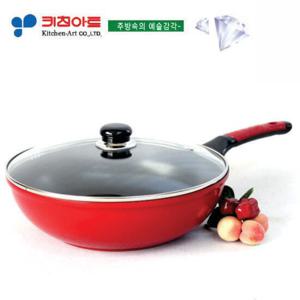 키친아트 스마트 투캡 다이아몬드코팅 궁중팬30CM(유리카바)
