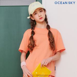 [오션스카이] 여아 원포인트 그래픽 티셔츠-BBJG5852D0Q