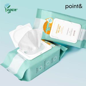 [포인트앤] point& 딥클린 올킬 클렌징 티슈 80매 X 2개