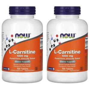 미국직구 NOW Foods 나우푸드 L-카르니틴 1000mg 100정 2개 L-Carnitine
