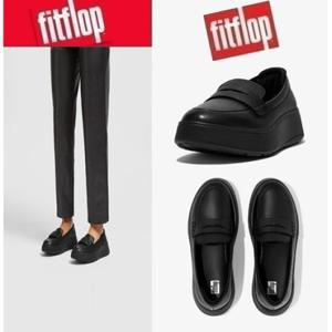 핏플랍 [FITFLOP] FFSO3F022BK 23FW F-모드 플랫폼 페니 로퍼_블랙 레더 여성로퍼