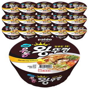 팔도 미니 우동 왕뚜껑 80g 16개