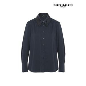 [미니멈]카라 포인튼 블라우스 MXAAWB2040-NA