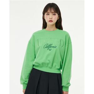 [랩]코튼 투자수 크롭 맨투맨 AQ1CT243