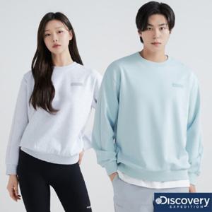 디스커버리 남여공용 뉴 스몰로고 맨투맨 DXMT21041