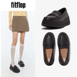 핏플랍 [FITFLOP] FFSO4E029BK 24SS F-모드 패디드 플랫폼 로퍼_블랙 레더 여성