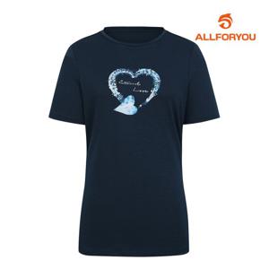 [올포유] 여성 원포인트 반팔 티셔츠 ALQTM3211-915