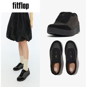 핏플랍 [FITFLOP] FFSO4E041BK 24SS 랠리 글리츠 캔버스 스니커즈_블랙 여성