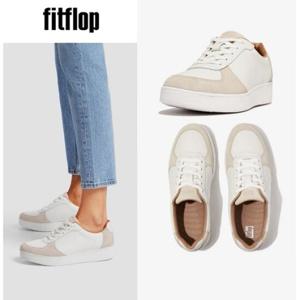 핏플랍 [FITFLOP] FFSO4E031G1 24SS 랠리 레더 스웨이드 패널 스니커즈_화이트 여성