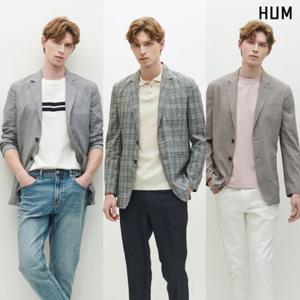 [HUM][HUM]남) 린넨 혼방 체크 자켓(HHPECJA137P)