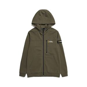내셔널지오그래픽키즈 N211KFT010 브래비 트레이닝 후드자켓 HAVANA KHAKI
