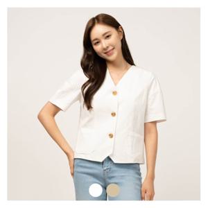 [예쎄](예쎄) V넥 볼륨소매 자켓 (YV06JK04M)