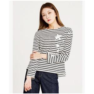 [시에로]별자수 보트넥 스트라이프 티셔츠 SH2TSF331