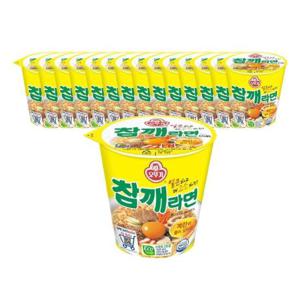오뚜기 참깨라면 컵라면 65g 15개