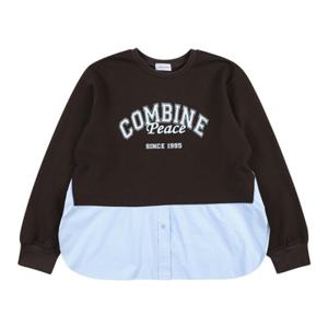 [코데즈컴바인] 오버핏 셔츠단 배색 맨투맨 (CJC-TS305W9)