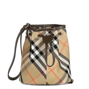 [버버리] 체크 8093916 LS DRAWSTRING POUCH CJ1 버킷백 파우치백