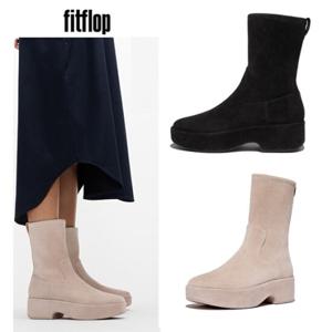 핏플랍 FITFLOP FFSO4F623BB 24FW F-루마 스웨이드 블랙 여성 앵클부츠