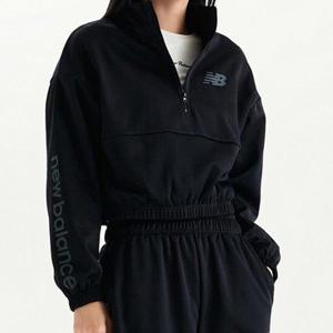 [뉴발란스]여성 퍼포먼스 플리스 쿼터집업 블랙 AWT33187 NBNCD4S072-19