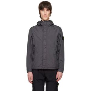 25 SS 스톤아일랜드 남성 그레이 크링클랩스 R NY 재킷 251828M180025
