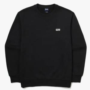 휠라긴팔티 KQC FS2POG1101X-BLK 에센셜 와펜 맨투맨 UNI