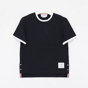 톰브라운 25SS 삼선탭 트리밍 반팔 여성 티셔츠 FJS075A 00042 415