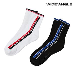[와이드앵글] WMP25S03 CO 사이드 워딩 앵클 삭스